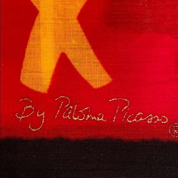 🇮🇹PALOMA PICASSO SCARF AND MAKEUP CASE (TWO ITEMS FOR ONE PRICE) VINTAGE RARE - Picture 8 of 8